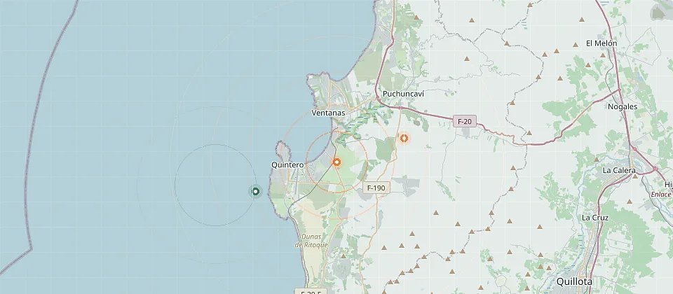 Mapa de Quintero-Puchuncaví